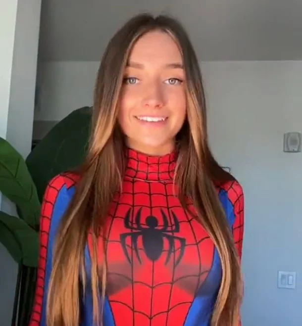 OnlyFans Model Skylar Mae in Spider-Man attire
