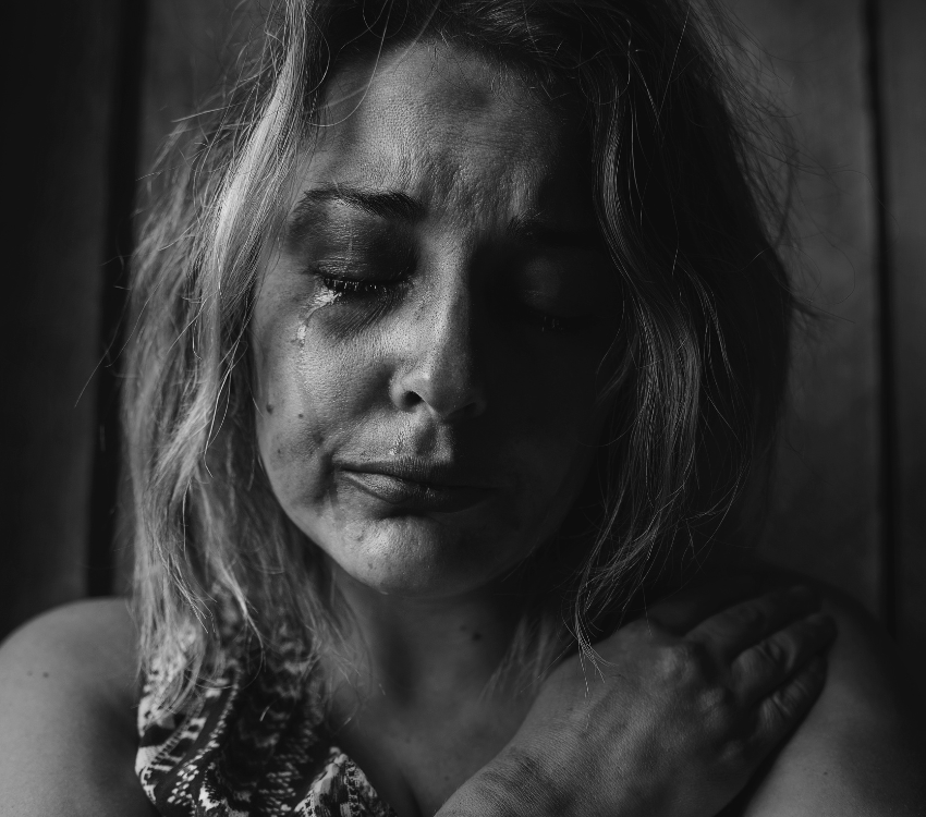 Woman crying