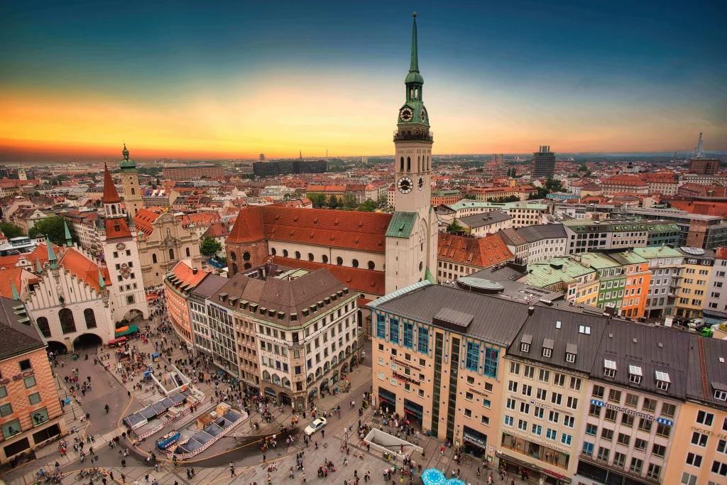 Aerial view of Munich