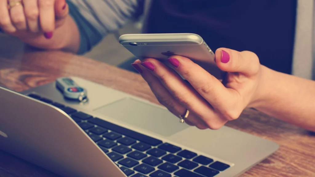 A girl chatting on a phone