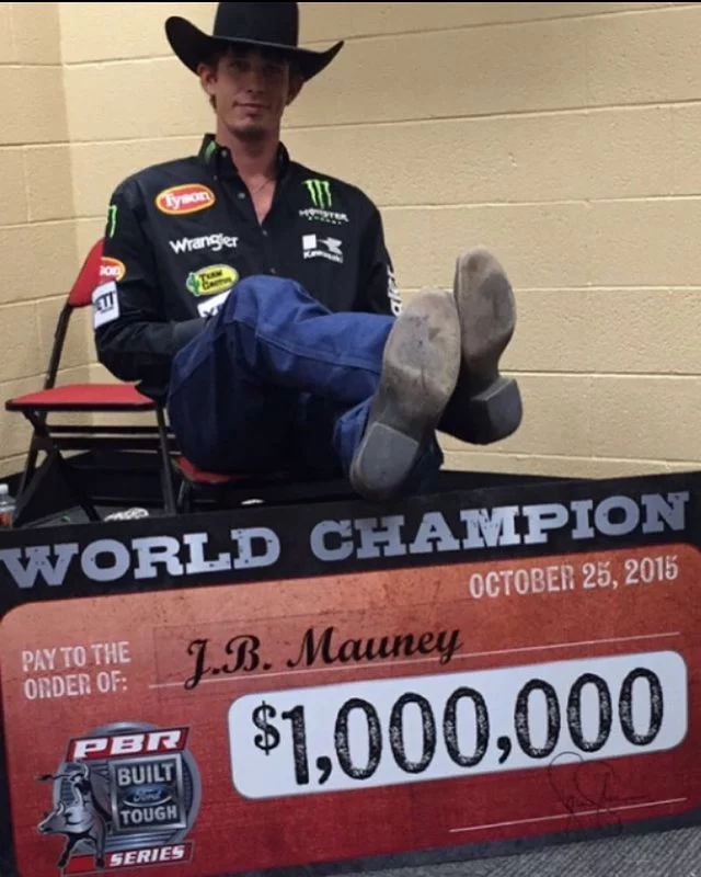 J.B Mauney , a champion