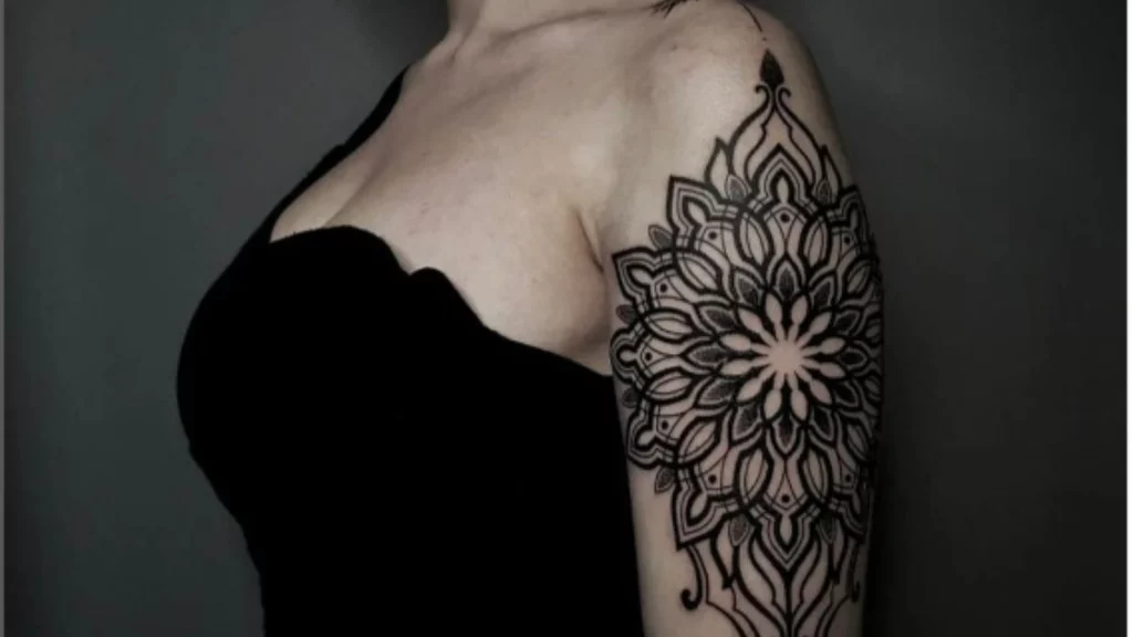 Mandala design on shoulder