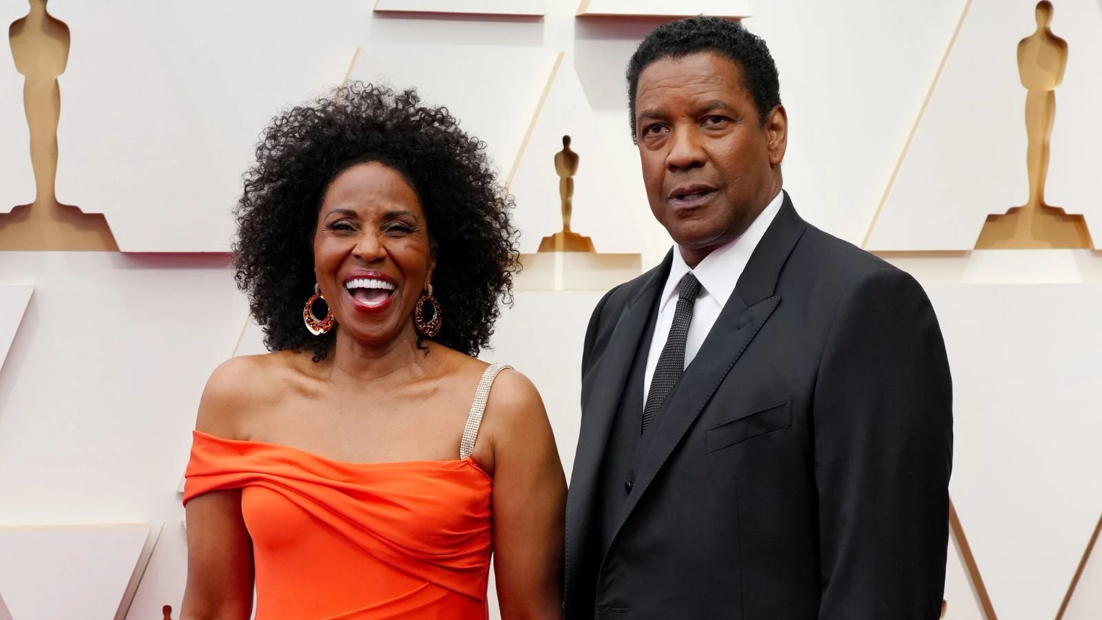 Denzel and Pauletta snapped together at an event. 