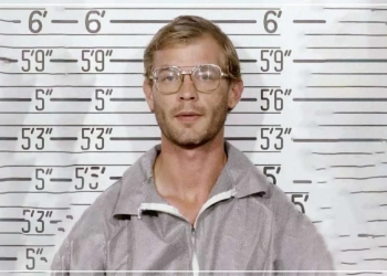 Image of a serial killer Jeffrey Dahmer.