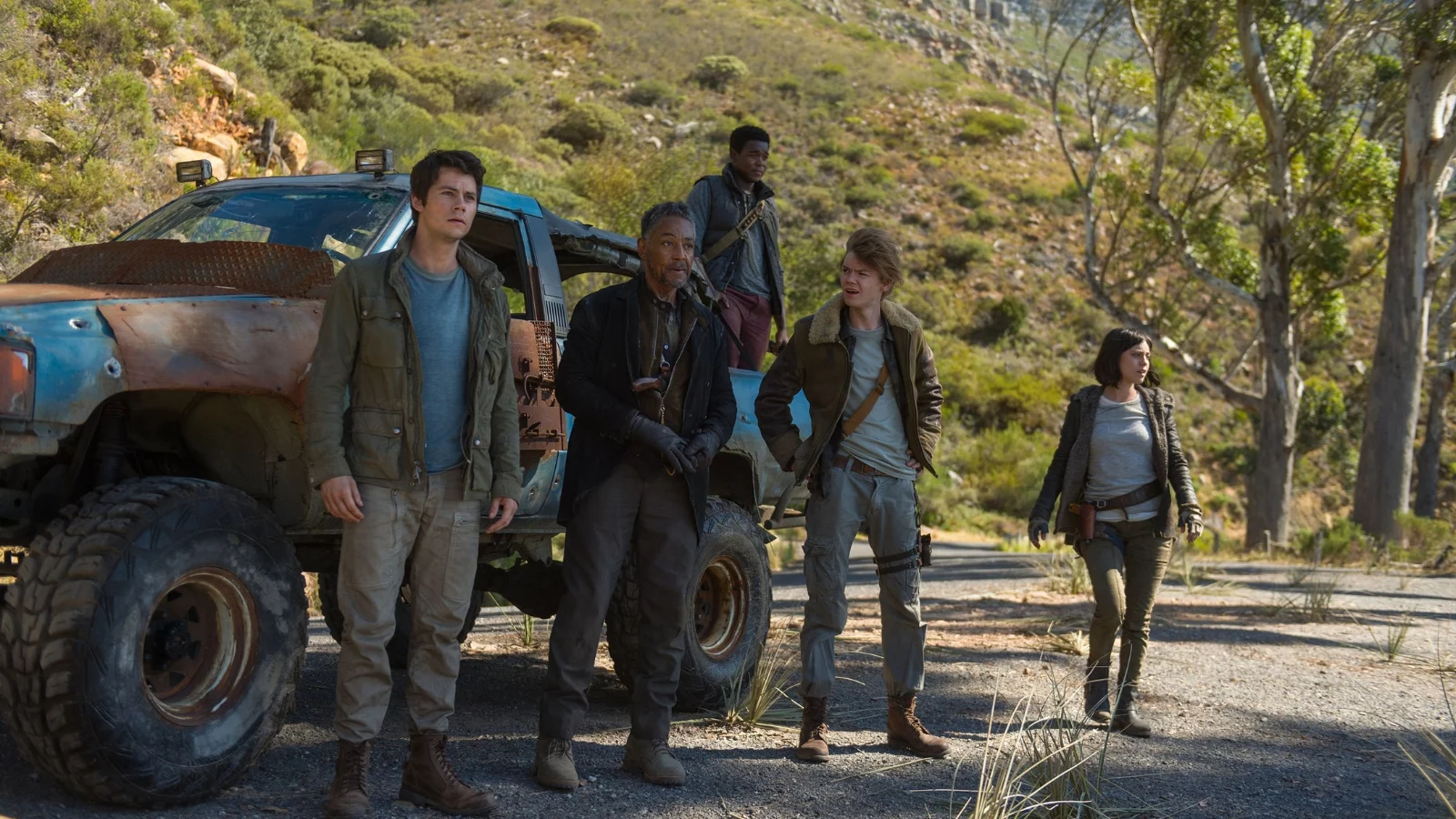 A still from the third part of the Maze Runner- The Death Cure. 