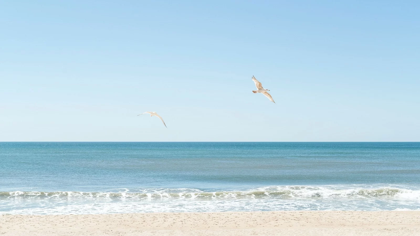 The soft sand at the Montauk Beach. 