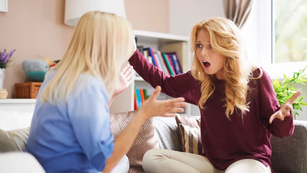 a girl screaming