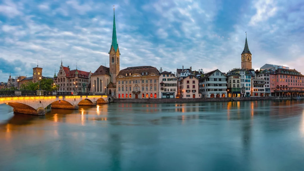 View of Zurich in Switzerland