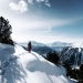 man standing in snow