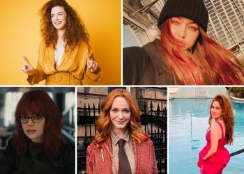 actresses with red hair color