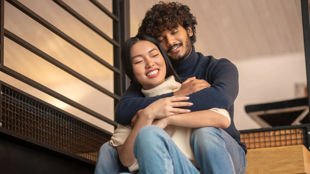 a couple sitting together